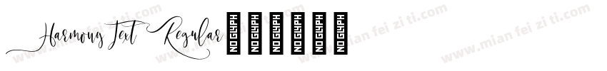 HarmonyText Regular字体转换